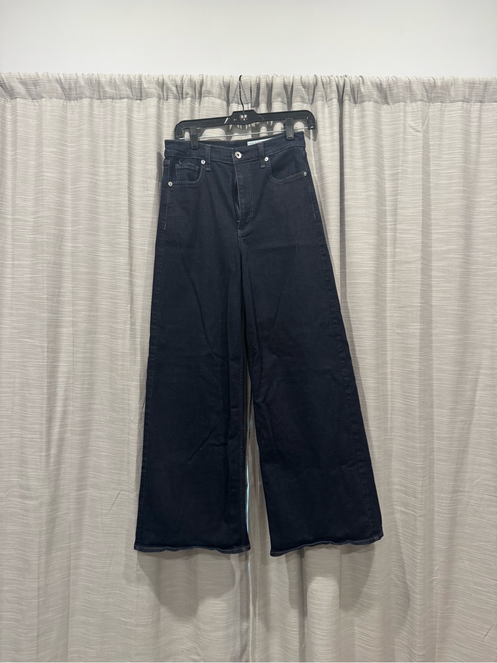 Rag & Bone Serena high rise ultra Wide full length Leg dark denim Women's Jeans